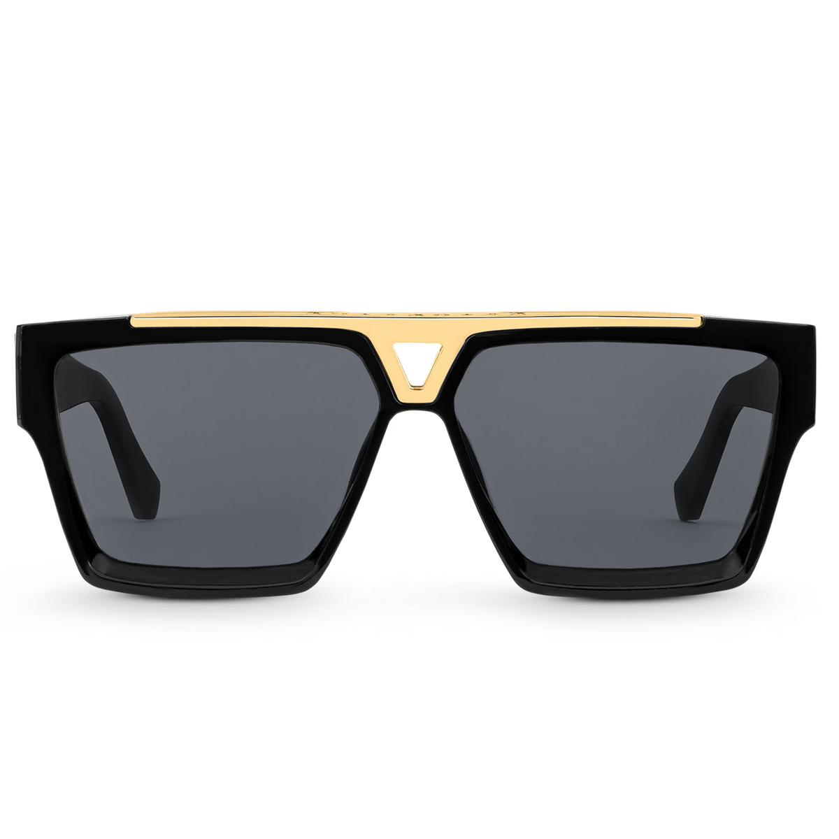 Louis Vuitton Men Square Frame Shiny Void Black Sunglasses