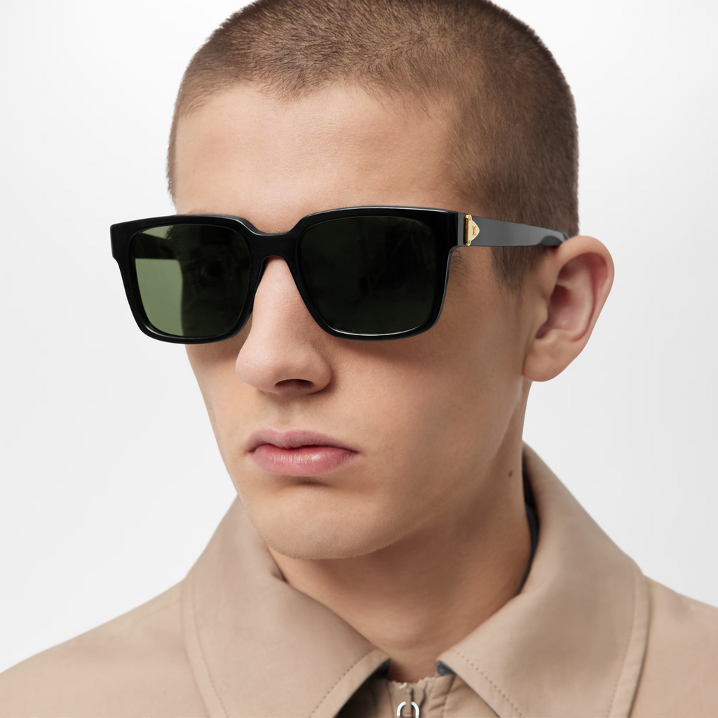Louis Vuitton Men Sqaure Frame Jode Black Sunglasses