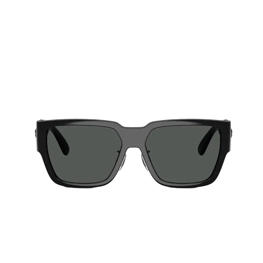 Versace Men Sqaure Frame Black Sunglasses
