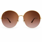 Cartier Trinity de C Round Metal Frame Gold/Brown Gradient Sunglasses