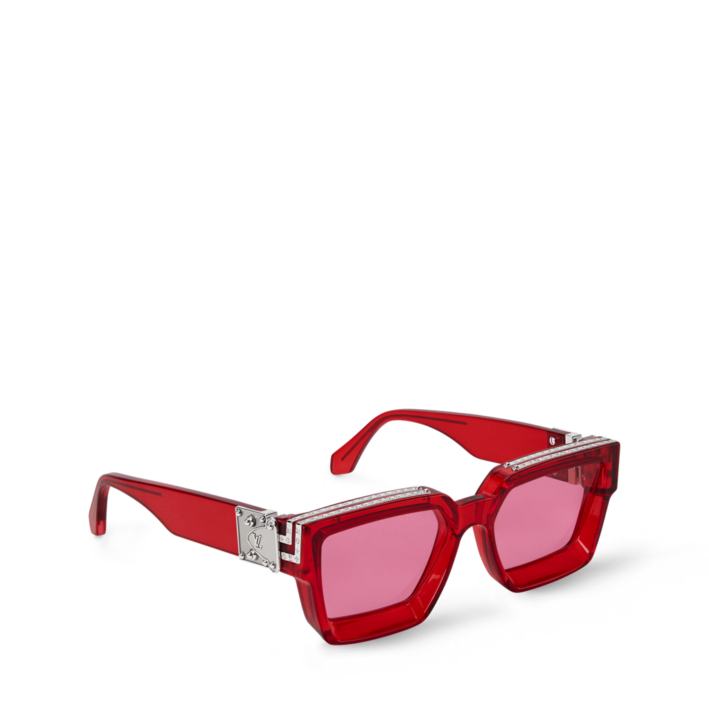 Louis Vuitton Men Square Frame Red Sunglasses