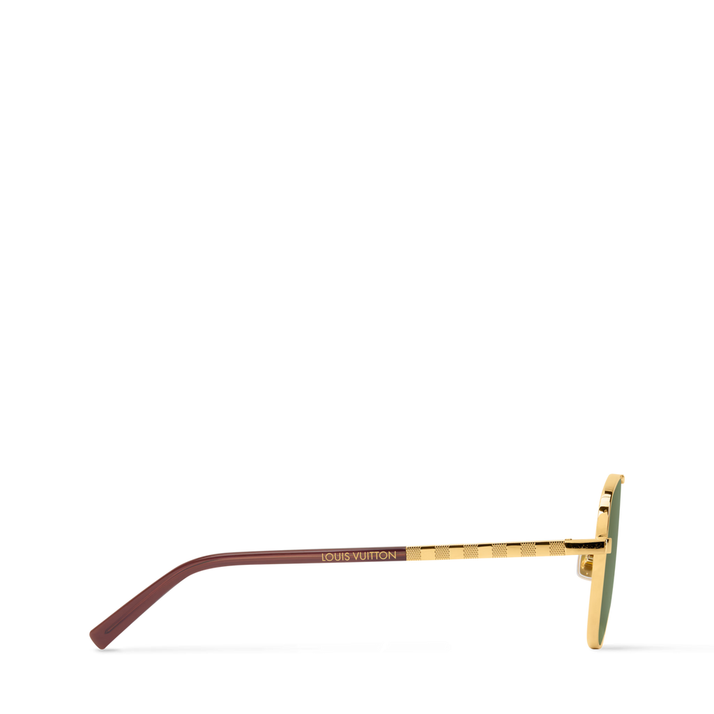 Louis Vuitton Men Pilot Frame Metallic Gold Sunglasses