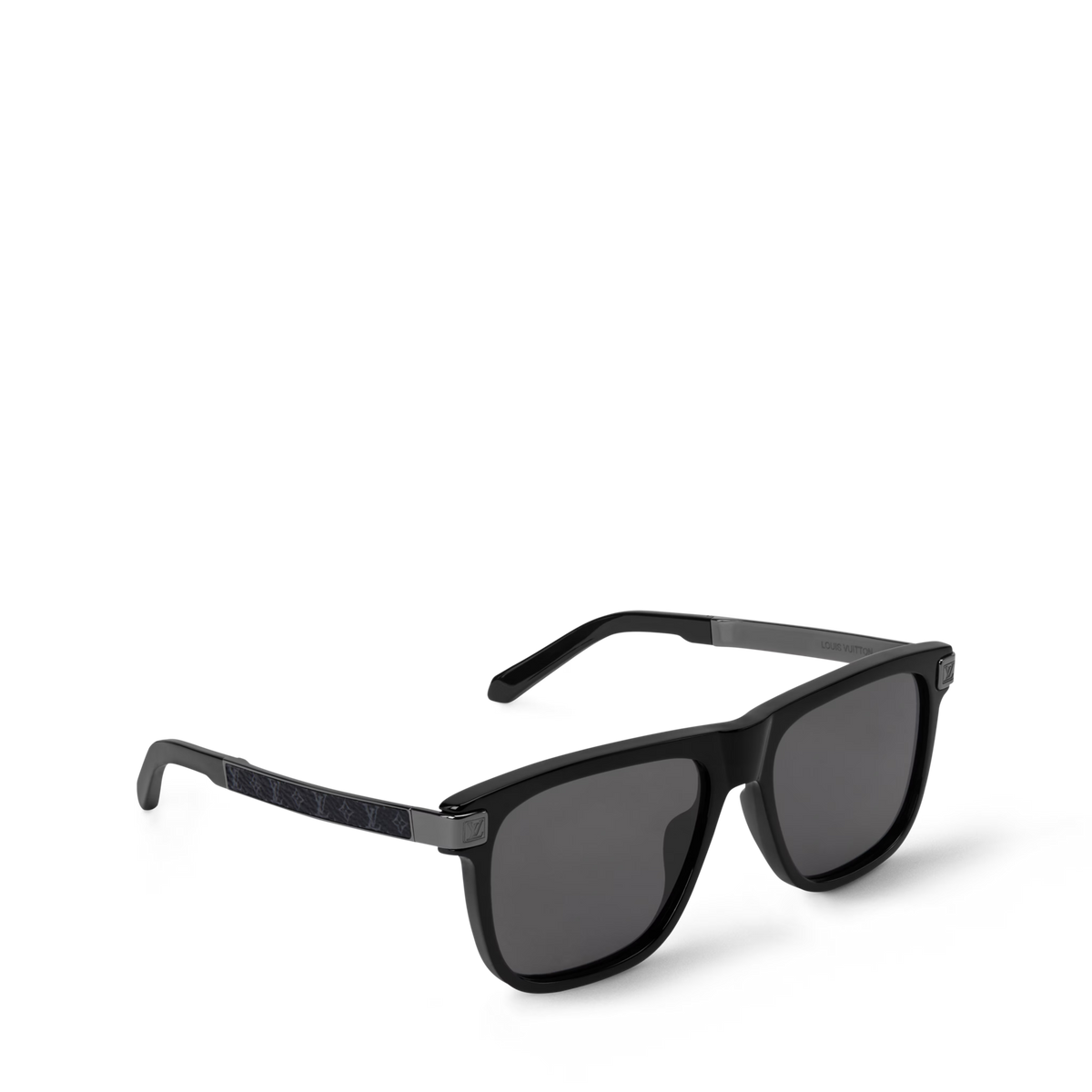 Louis Vuitton Men Square Frame Dusty Black Sunglasses