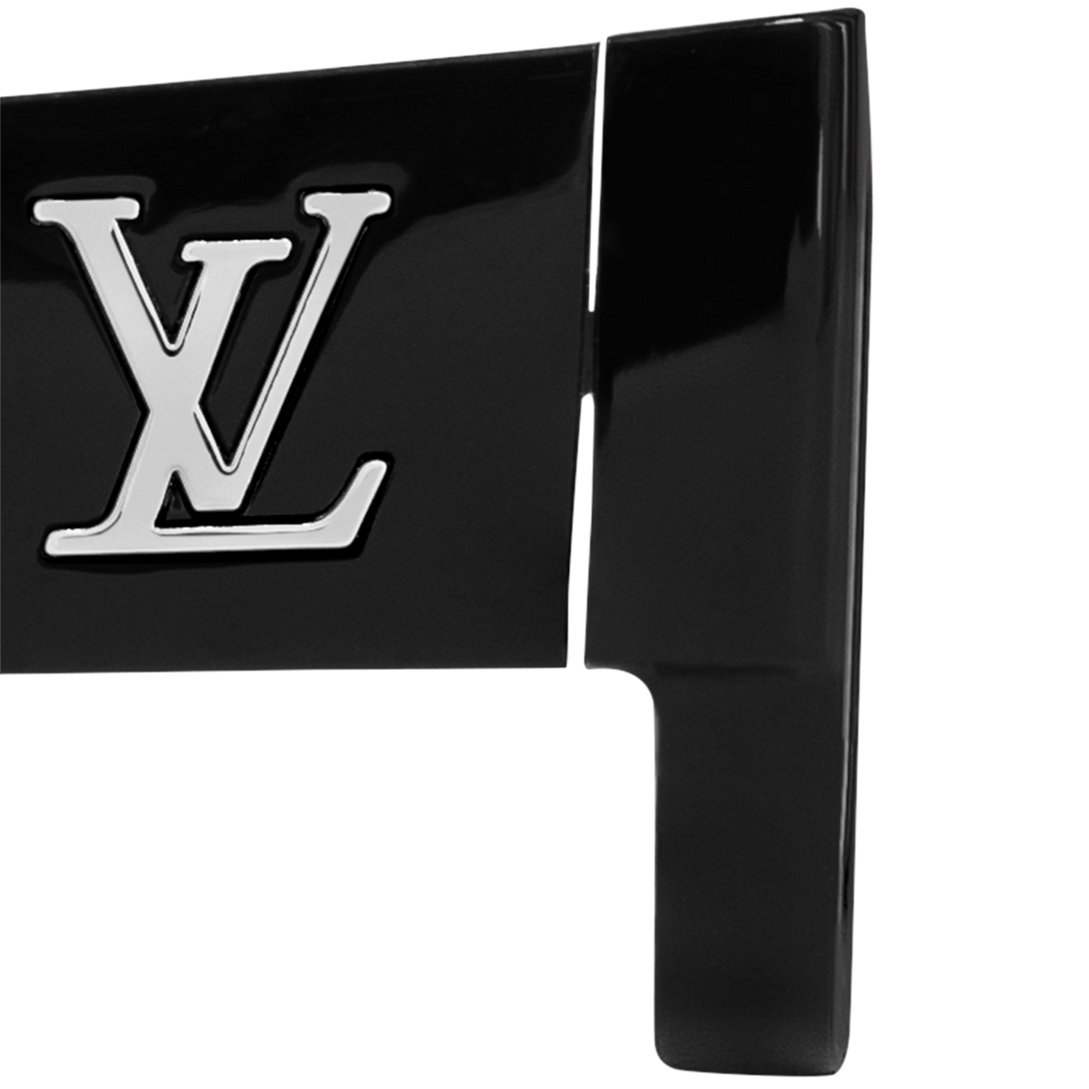 Louis Vuitton Men Square Frame Matt Shiny Black Sunglasses