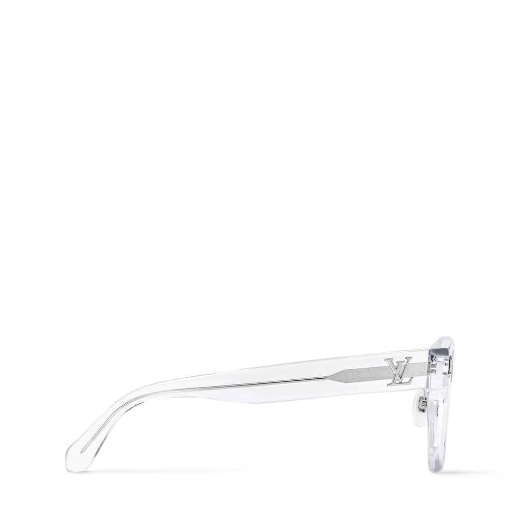 Louis Vuitton Men Square Frame White Sunglasses