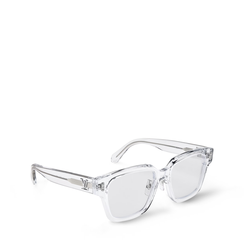 Louis Vuitton Men Square Frame White Sunglasses