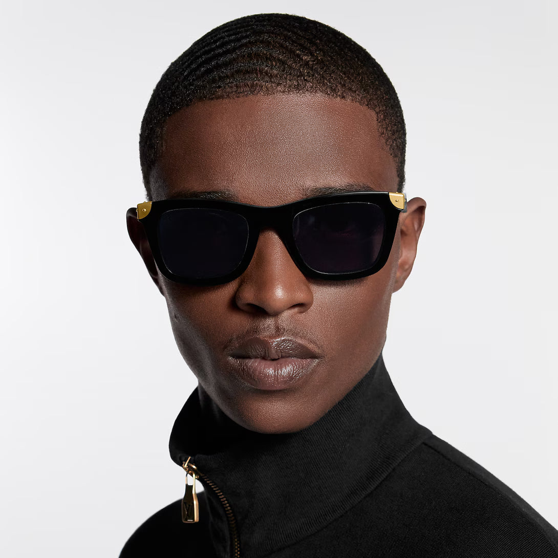 Louis Vuitton Men Heritage Square Black Sunglasses