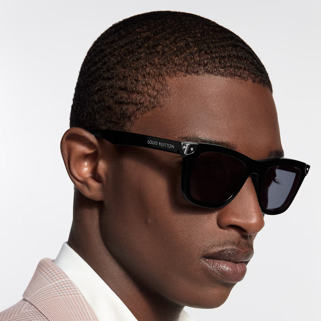 Louis Vuitton Men Heritage Square Black Sunglasses