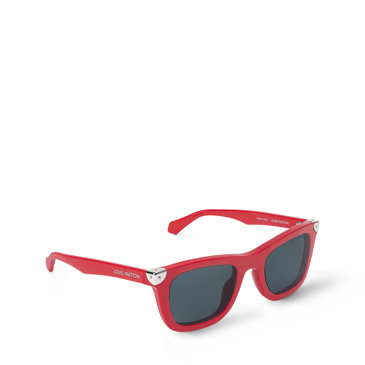 Louis Vuitton Men Square Frame Dusty Red Sunglasses