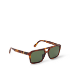 Louis Vuitton Men Square Frame Tortoise Sunglasses