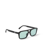 Louis Vuitton Men Square Pilot Frame Black Sunglasses