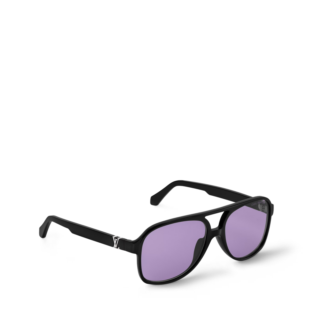 Louis Vuitton Men Pilot Frame Dusty Black Sunglasses