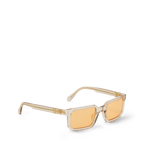 Louis Vuitton Men Square Frame Crystal Sunglasses