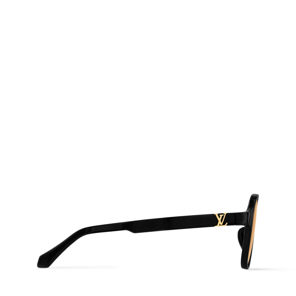 Louis Vuitton Men Pilot Frame Black Sunglasses