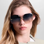 Louis Vuitton Women Square Frame Rich Gold Sunglasses