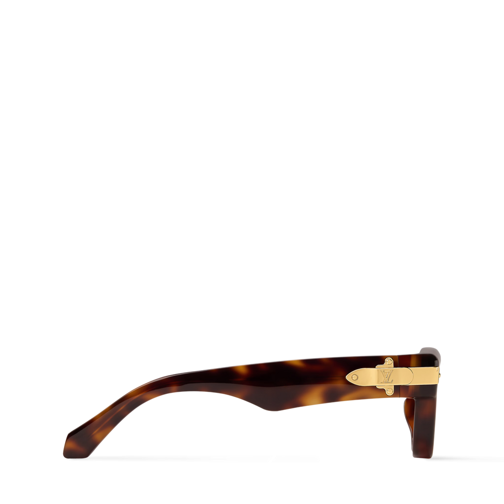 Louis Vuitton Men Square Frame Dark Tortoise Sunglasses