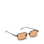 Louis Vuitton Men Square Frame Coal Black Sunglasses