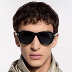 Louis Vuitton Men Aviator Frame Shiny Black Sunglasses