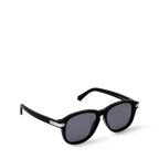 Louis Vuitton Men Aviator Frame Shiny Black Sunglasses