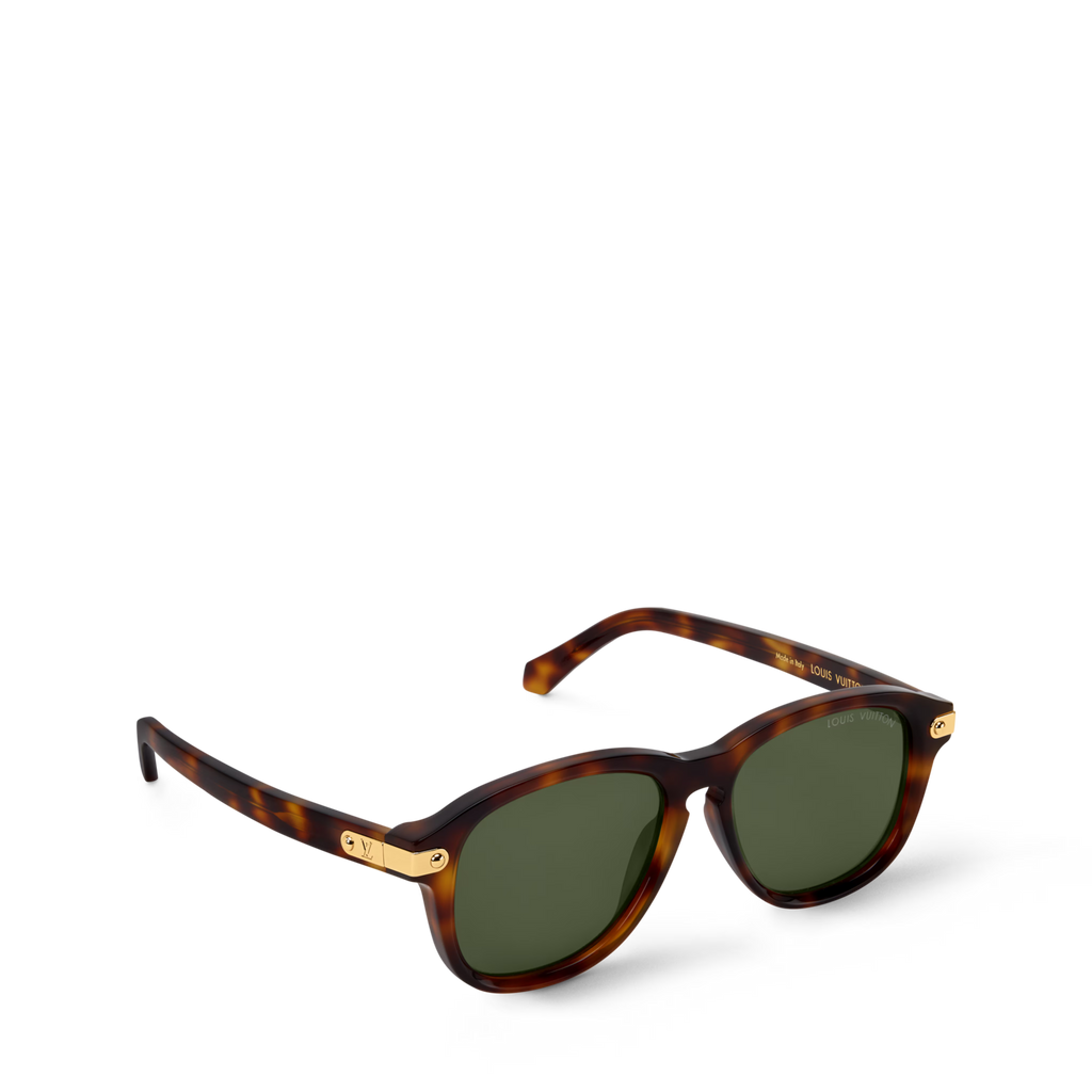Louis Vuitton Men Aviator Frame Tortoise Sunglasses