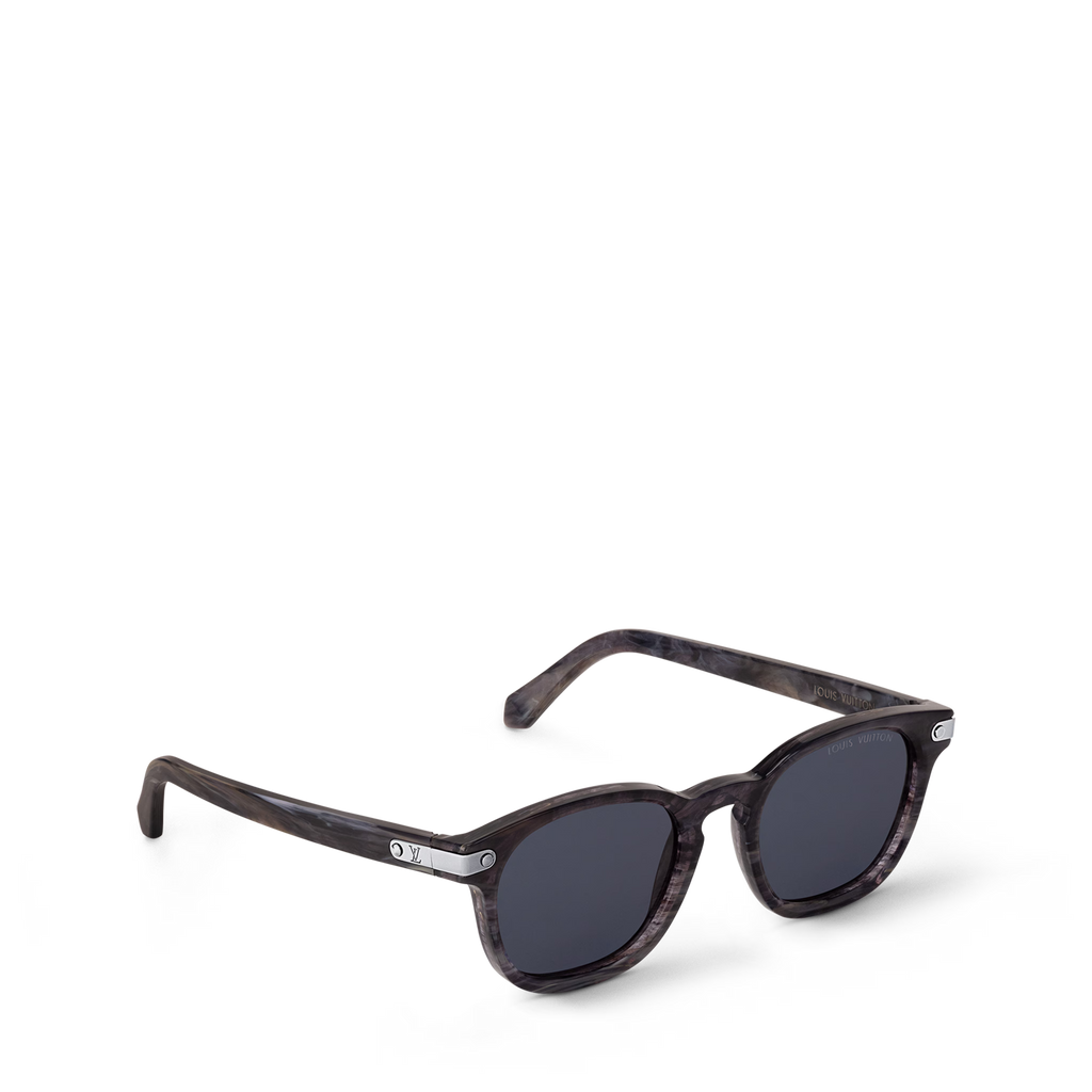 Louis Vuitton Men Aviator Frame Anthracite Marble Sunglasses