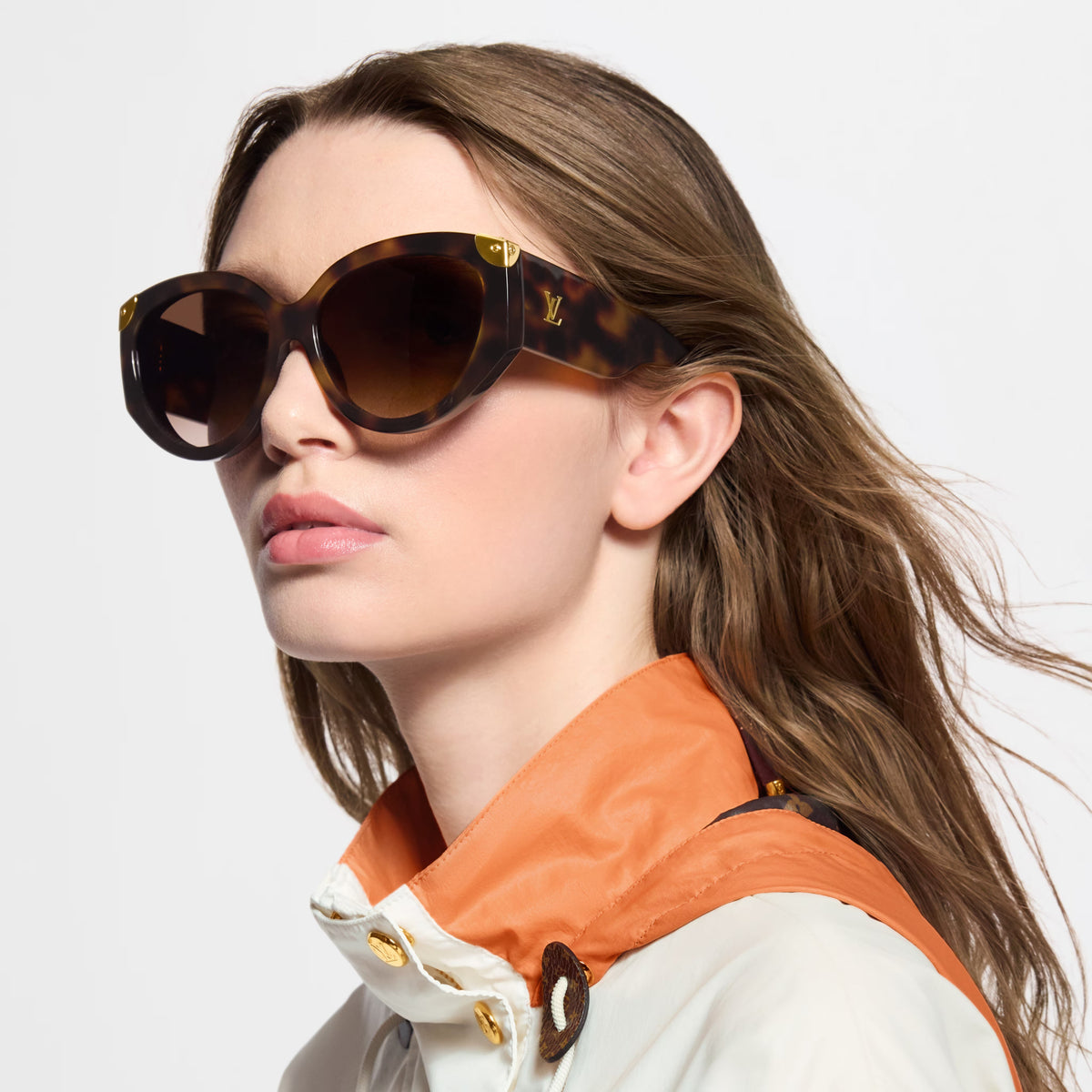 Louis Vuitton Women Z3339E Dark Tortoise Sunglasses