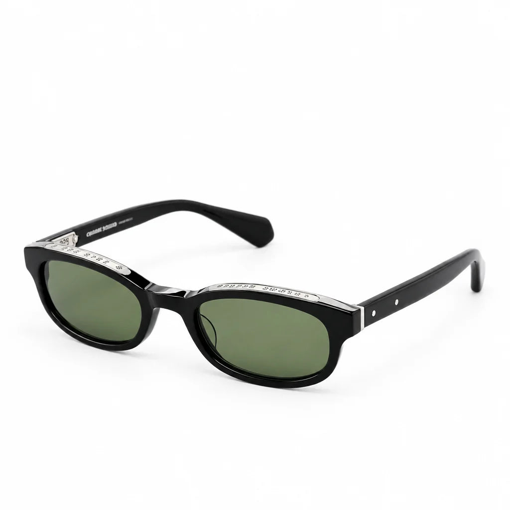 Chrome Hearts Unisex Low Rider Black & Silver Gothic Sunglasses