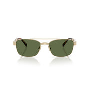 Miu Miu Women / Unisex Double-Bridge Gold / Green Sunglasses 
