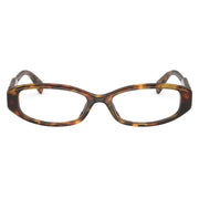 Miu Miu Women MU 06ZV Honey Havana Rectangle Optical Glasses