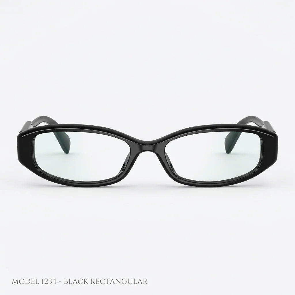 Miu Miu Women MU 06ZV Black Rectangle Optical Glasses
