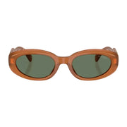 Miu Miu Women Oval Carnelian Opal / Green Sunglasses