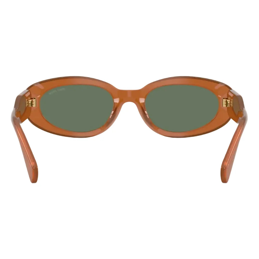 Miu Miu Women Oval Carnelian Opal / Green Sunglasses