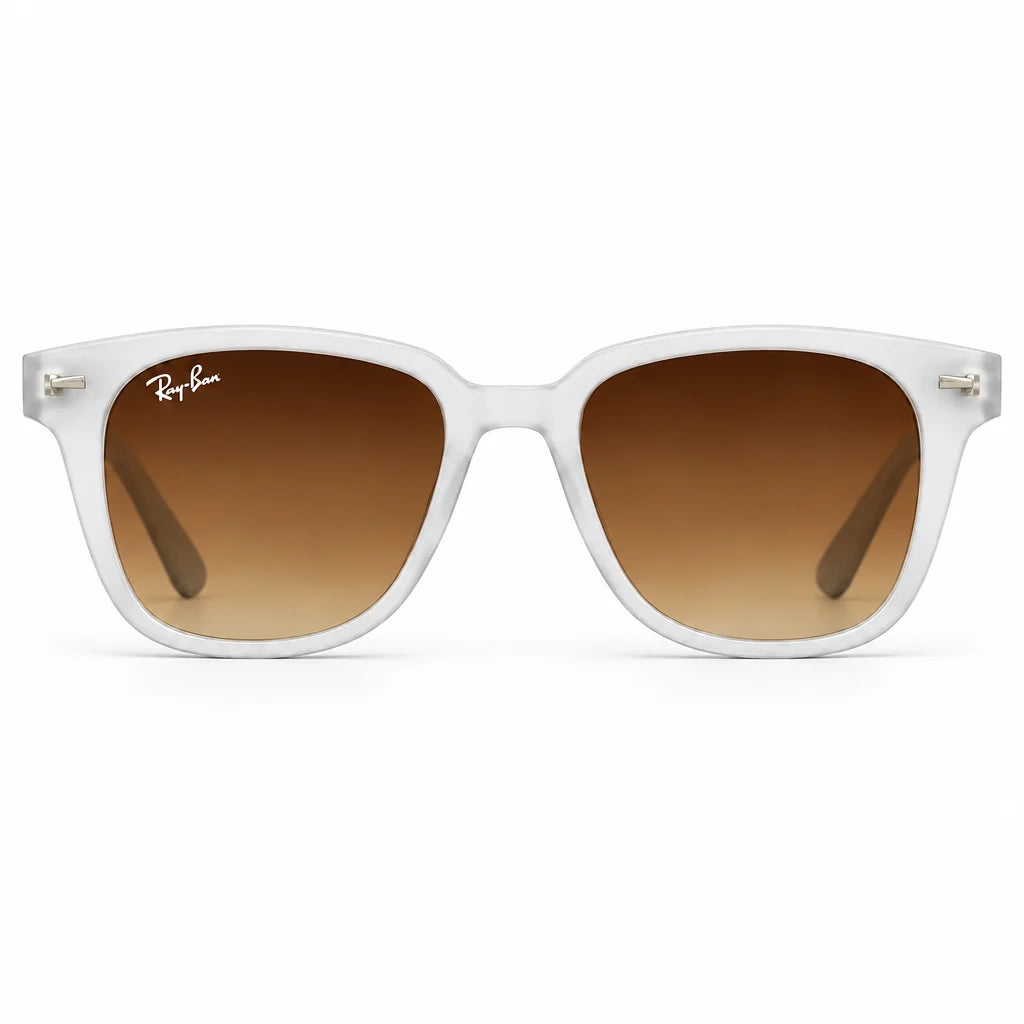 Ray-Ban Transparent Series Unisex Square Brown Gradient Sunglasses