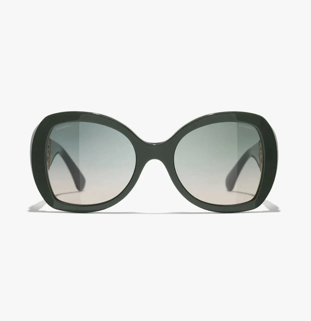 Chanel Women Butterfly Green Sunglasses