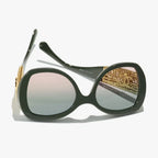 Chanel Women Butterfly Green Sunglasses