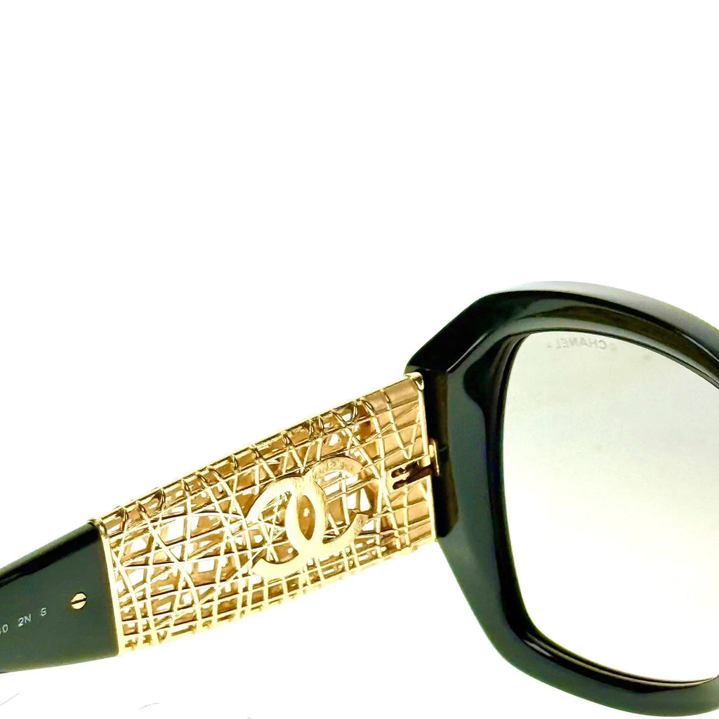 Chanel Women Butterfly Green Sunglasses