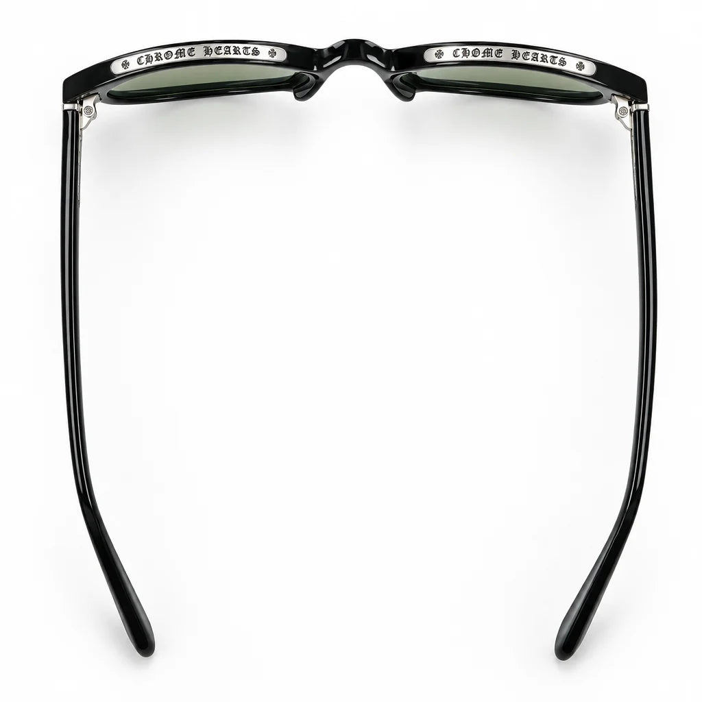 Chrome Hearts Unisex Low Rider Black & Silver Gothic Sunglasses