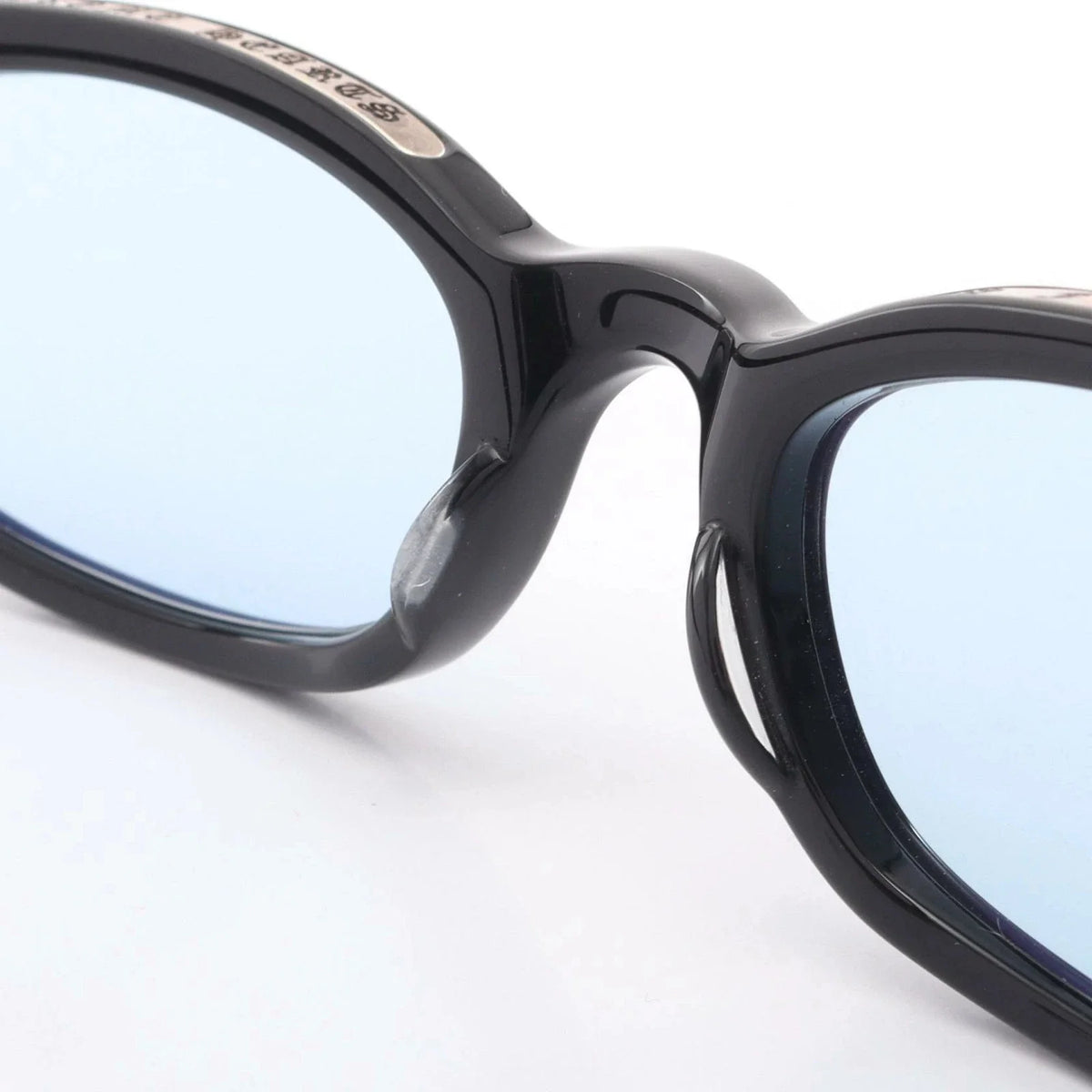Chrome Hearts Unisex Low Rider Black & Light Blue Gothic Sunglasses
