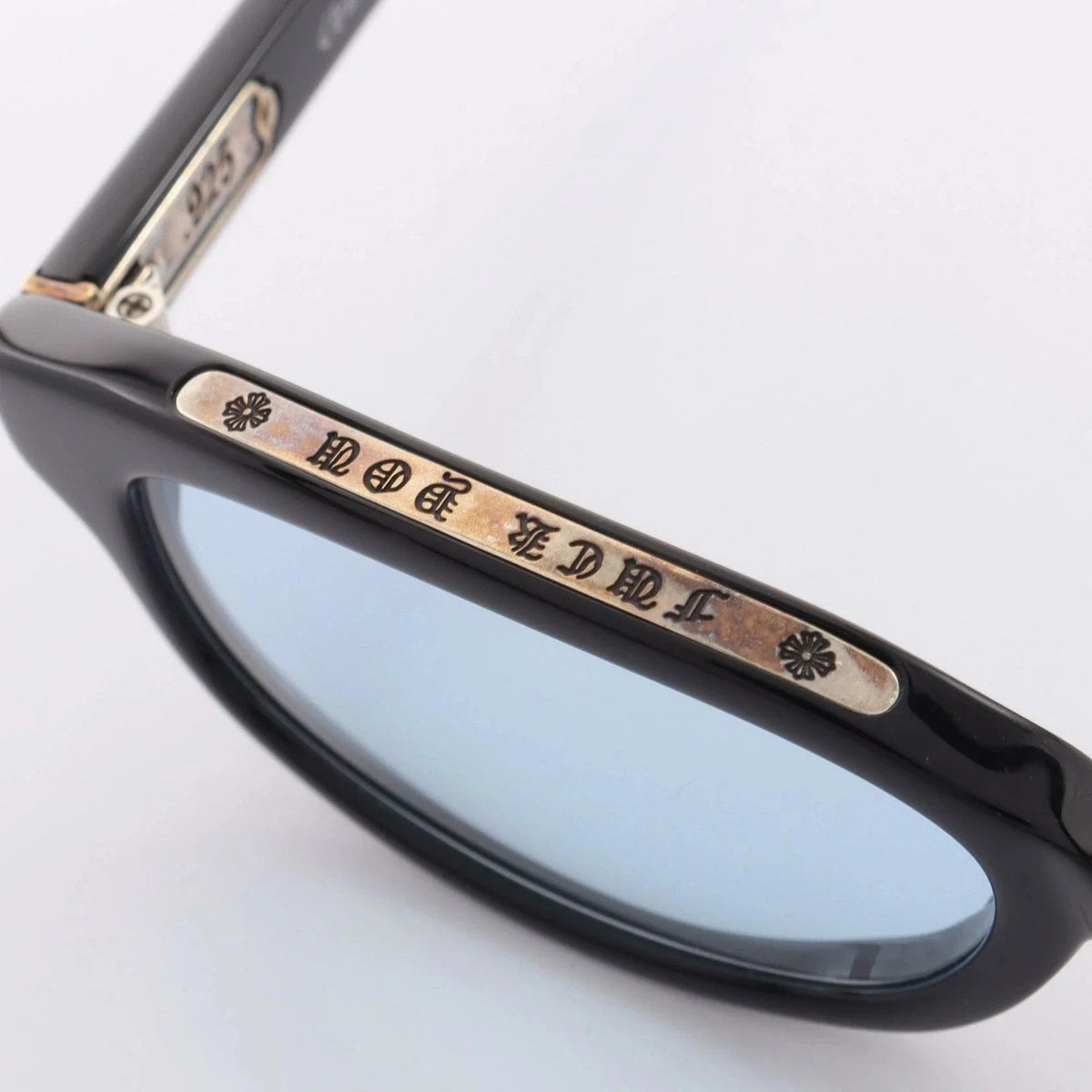 Chrome Hearts Unisex Low Rider Black & Light Blue Gothic Sunglasses