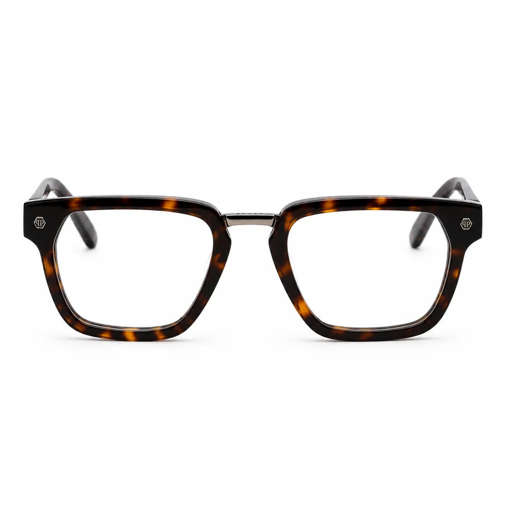 Philipp Plein Men's VPP055W Optical Dark Havana Eyeglasses