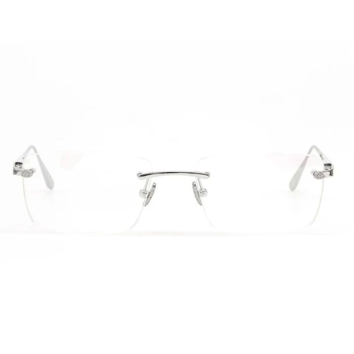 MAYBACH The Visual I Men Silver (P-P-Z25) | 56mm Rimless Eyeglasses 