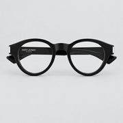 Saint Laurent Unisex SL 792 001 Shiny Solid Black Glasses